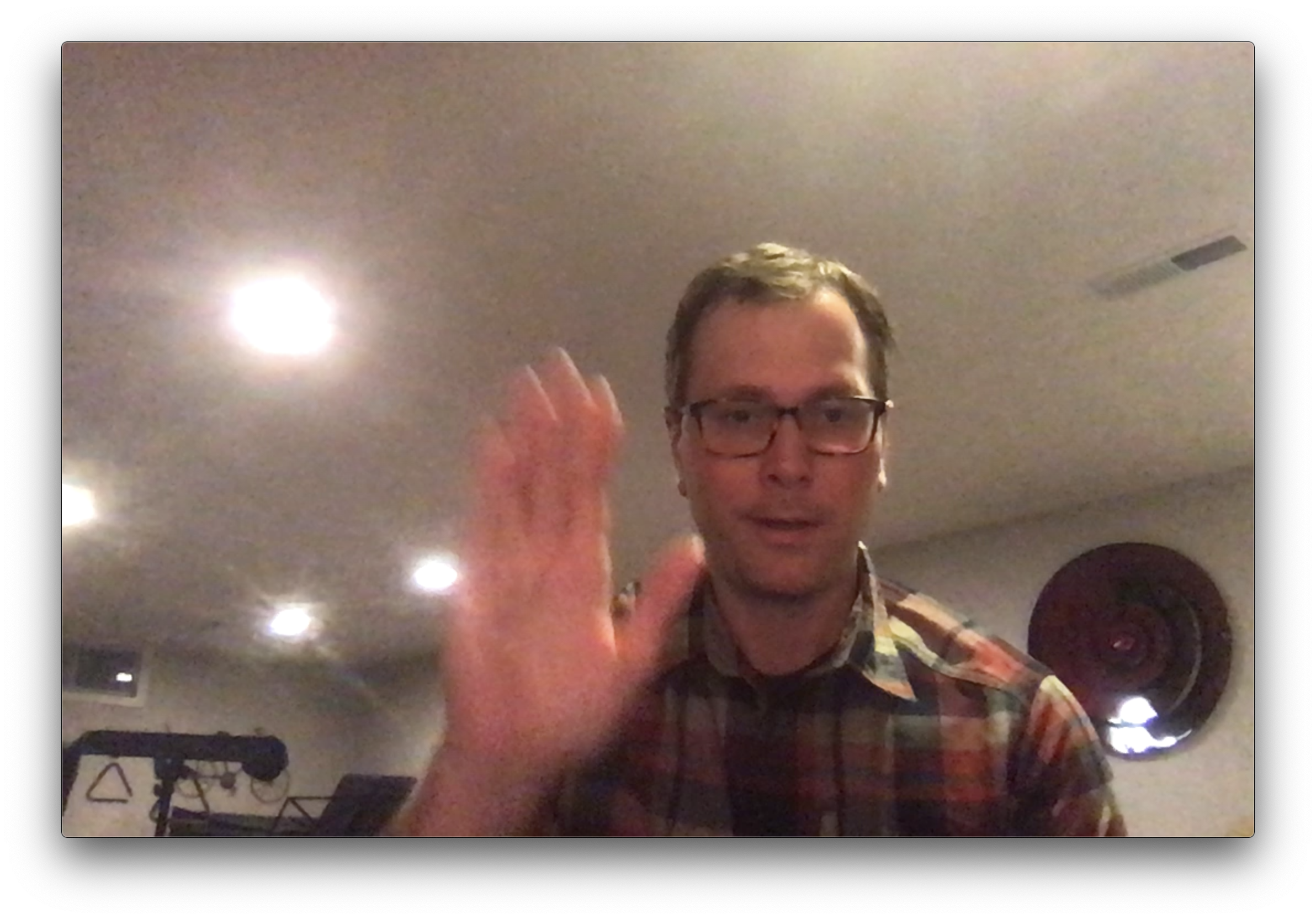 Screenshot of John Corkill introducing Exquisite Bird