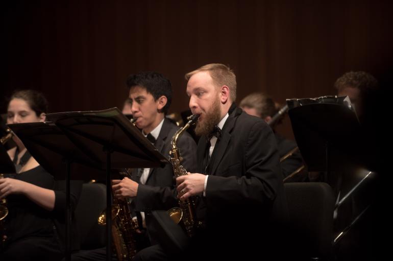 Members of the University Wind Ensemble