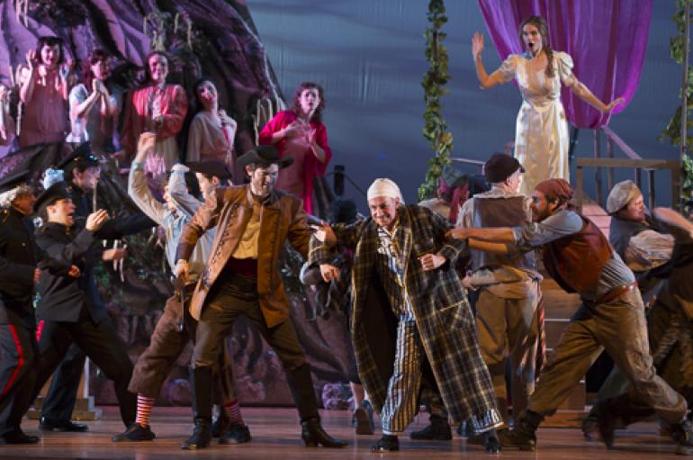 Performance photo from the 2013 production of The Pirates of Penzance by the Gilbert & Sullivan Opera Company
