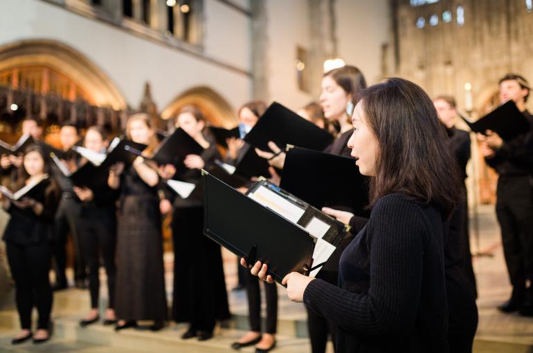 Rockefeller Chapel Choir in performance