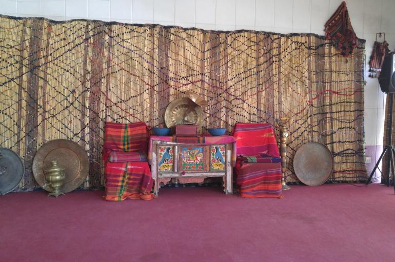 Photo showing a variety of Kurdish instruments