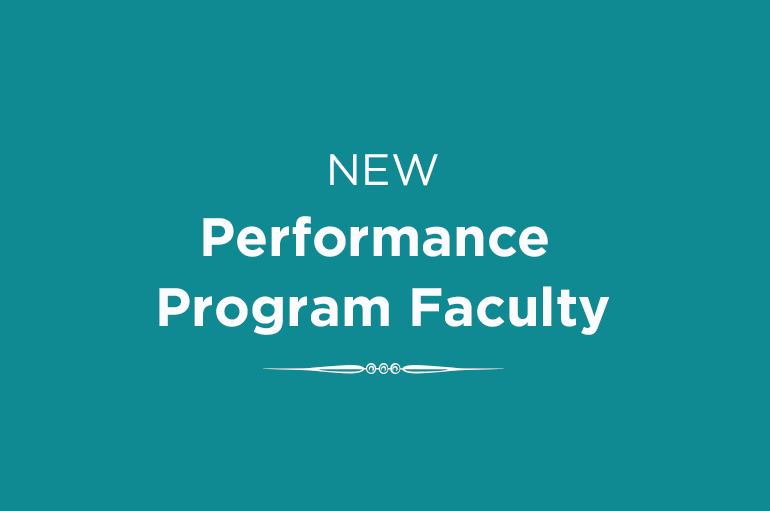 Performance Program Faculty graphic