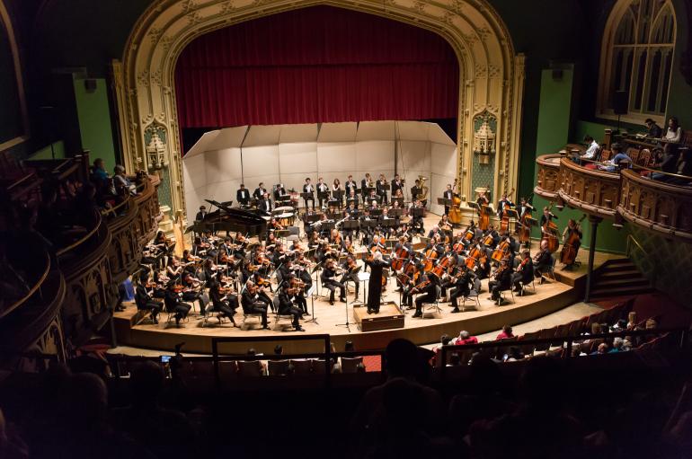 University Symphony Orchestra in performance