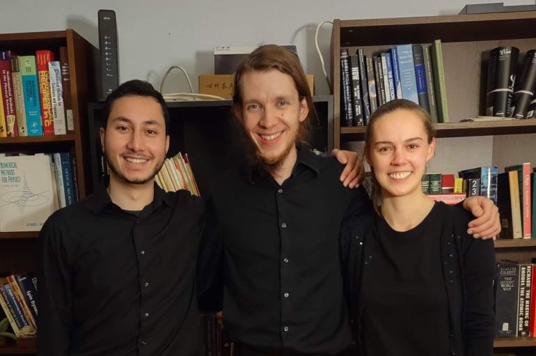 Chloe Lindeman, violin, Andrew Molina, cello, and Josh Mundinger, piano