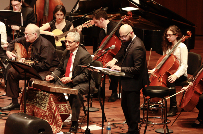 The Middle East Music Ensemble performs