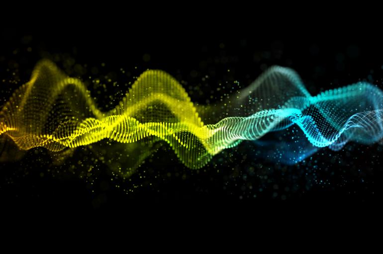 3D Abstract Sound Wave