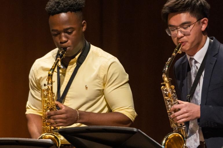 Saxophonist from Jazz Ensemble