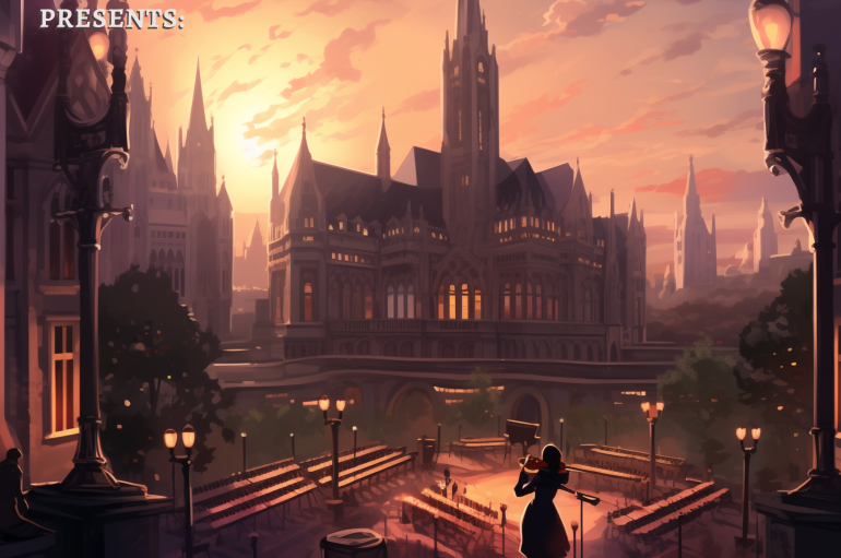 Game music ensemble concert graphic