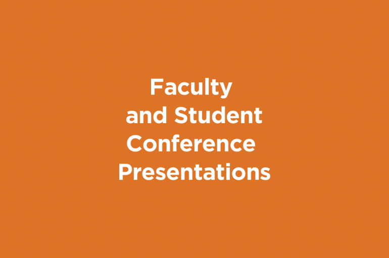 Faculty and Student conference presentations graphics