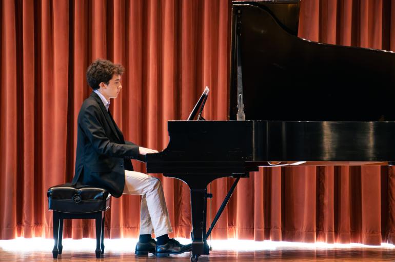 Piano Program student in Fulton Recital Hall