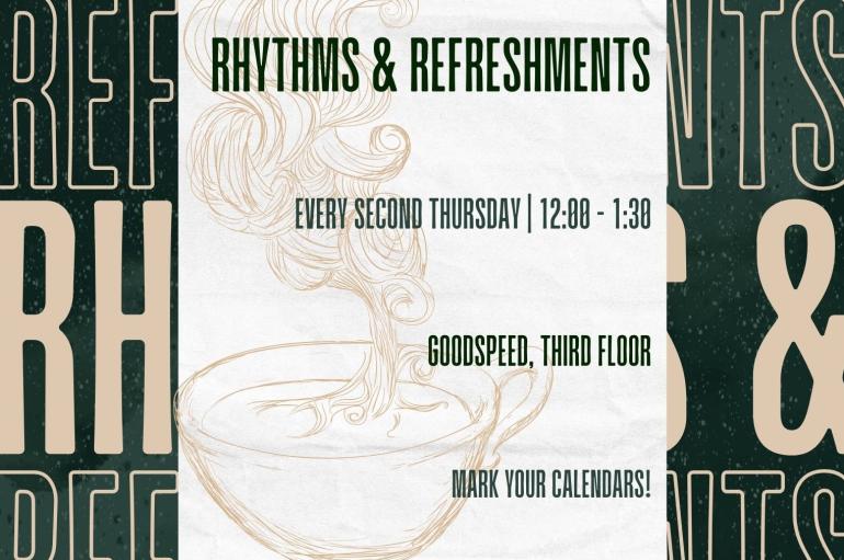 Rhythms and Refreshments poster