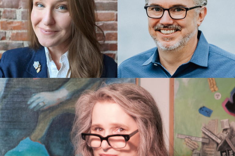 Professors Paula Harper, Steven Rings, and Martha Feldman