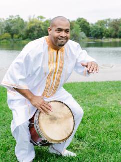 Jorge Emmanuelli Náter playing drum