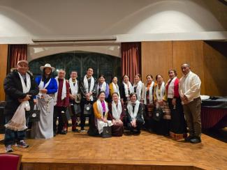 Tibetan Alliance of Chicago and UChicago community smiling