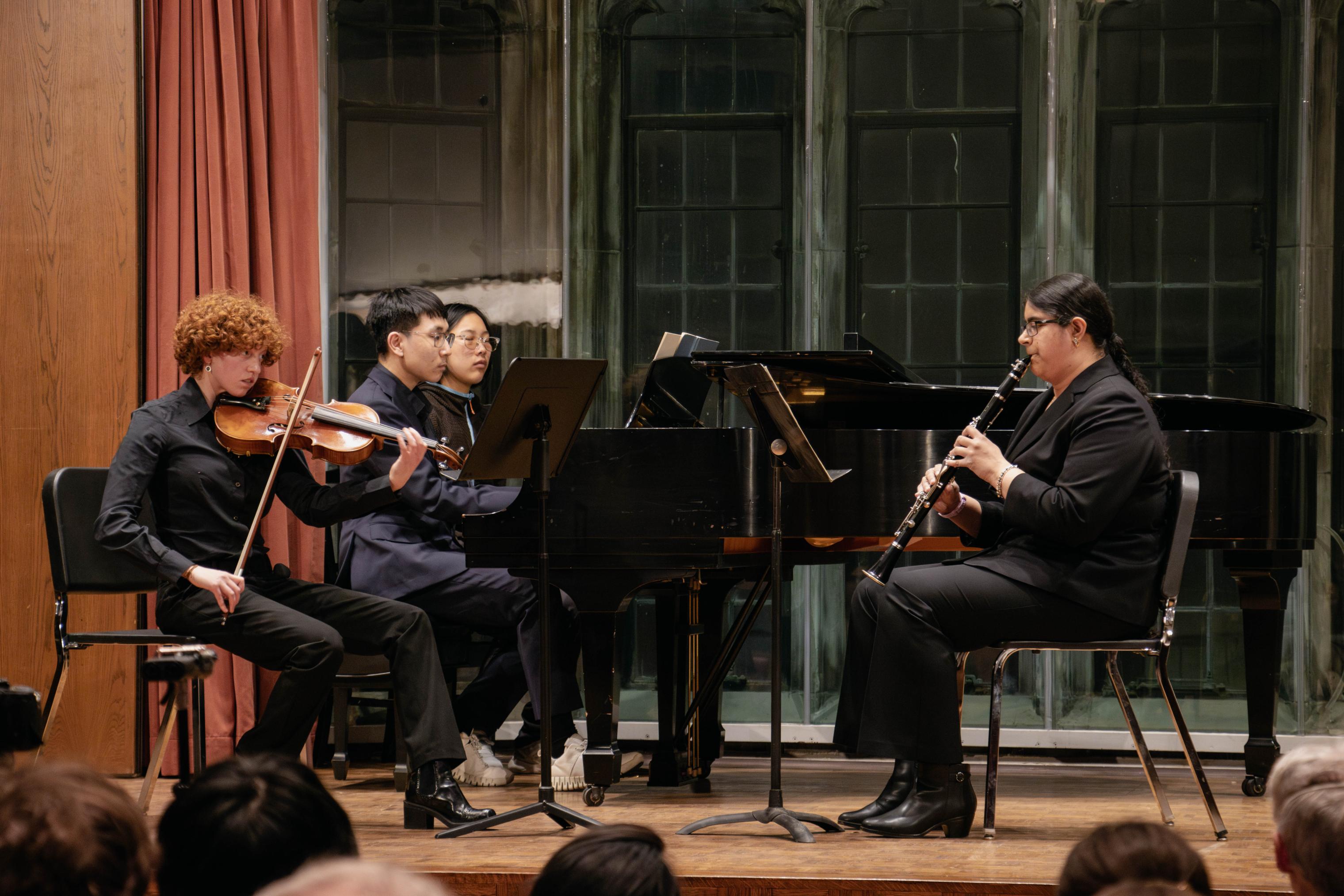 Members of the Chamber Music Program performing in Fulton Recital Hall