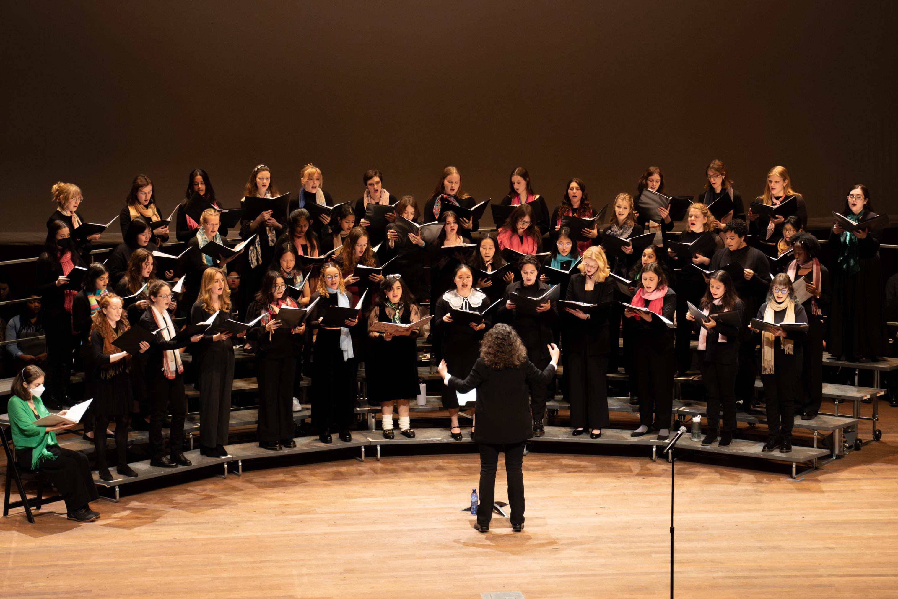 Women's Ensemble performing at the Logan Center