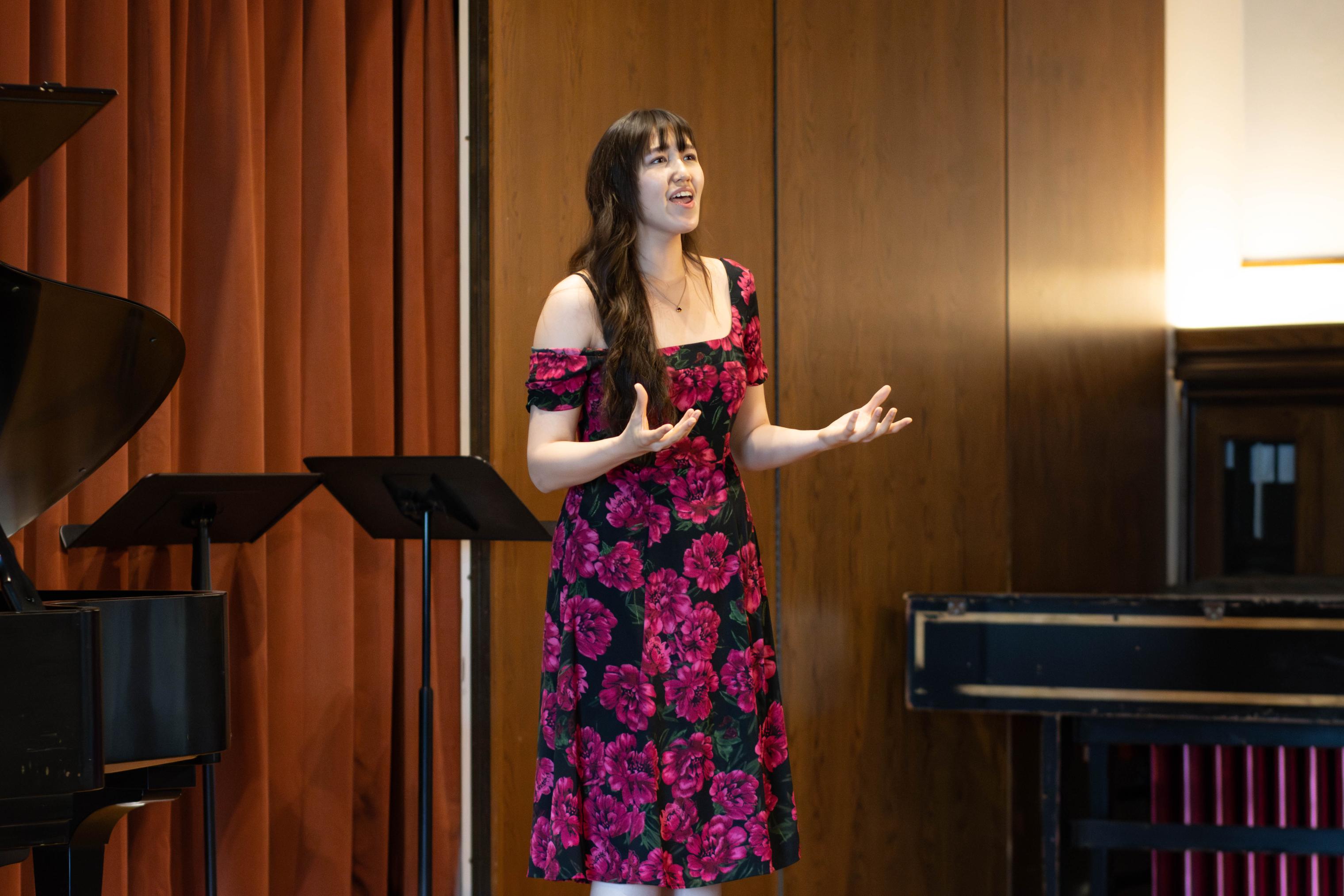 Vocal Studies Program student performing in concert