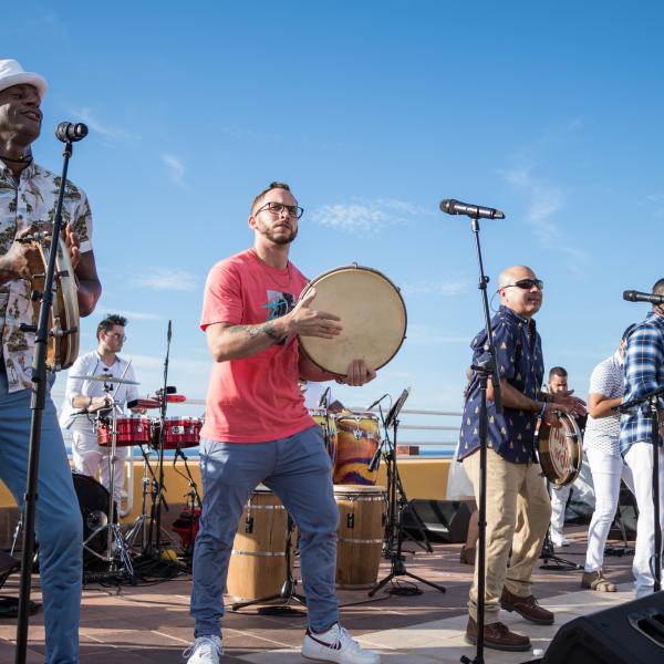 Plena Libre in performance on stage