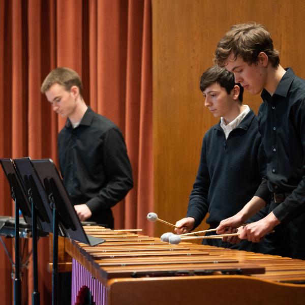 Percussion Ensemble student performers