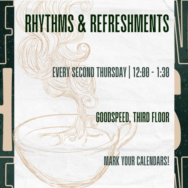Rhythms and Refreshments poster